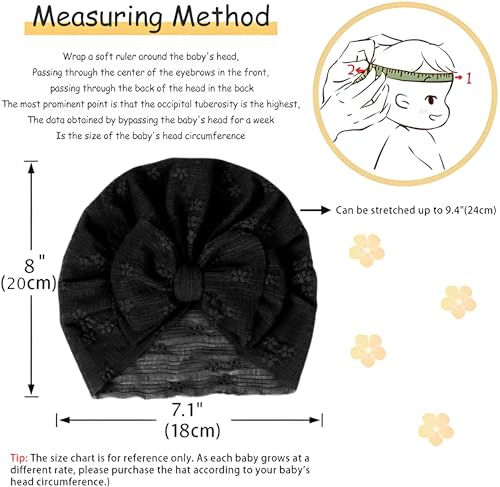 Image of ANNACREATIONS Premium Soft Bow Head Wrap Super Stretchable Headband Hair Accessories For Baby Girls