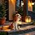Afirst Dog Garden Statue - Outdoor Decor with Solar Lantern Valentine's Day Gift Lovely American Cocker Spaniel Figurine Patio Lawn Yard Art Ornaments Housewarming Gift