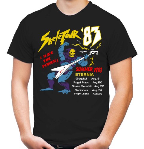 Skeletor on Tour T-Shirt | Masters of The Universe | He-Man | Motu | Eternia (XL)