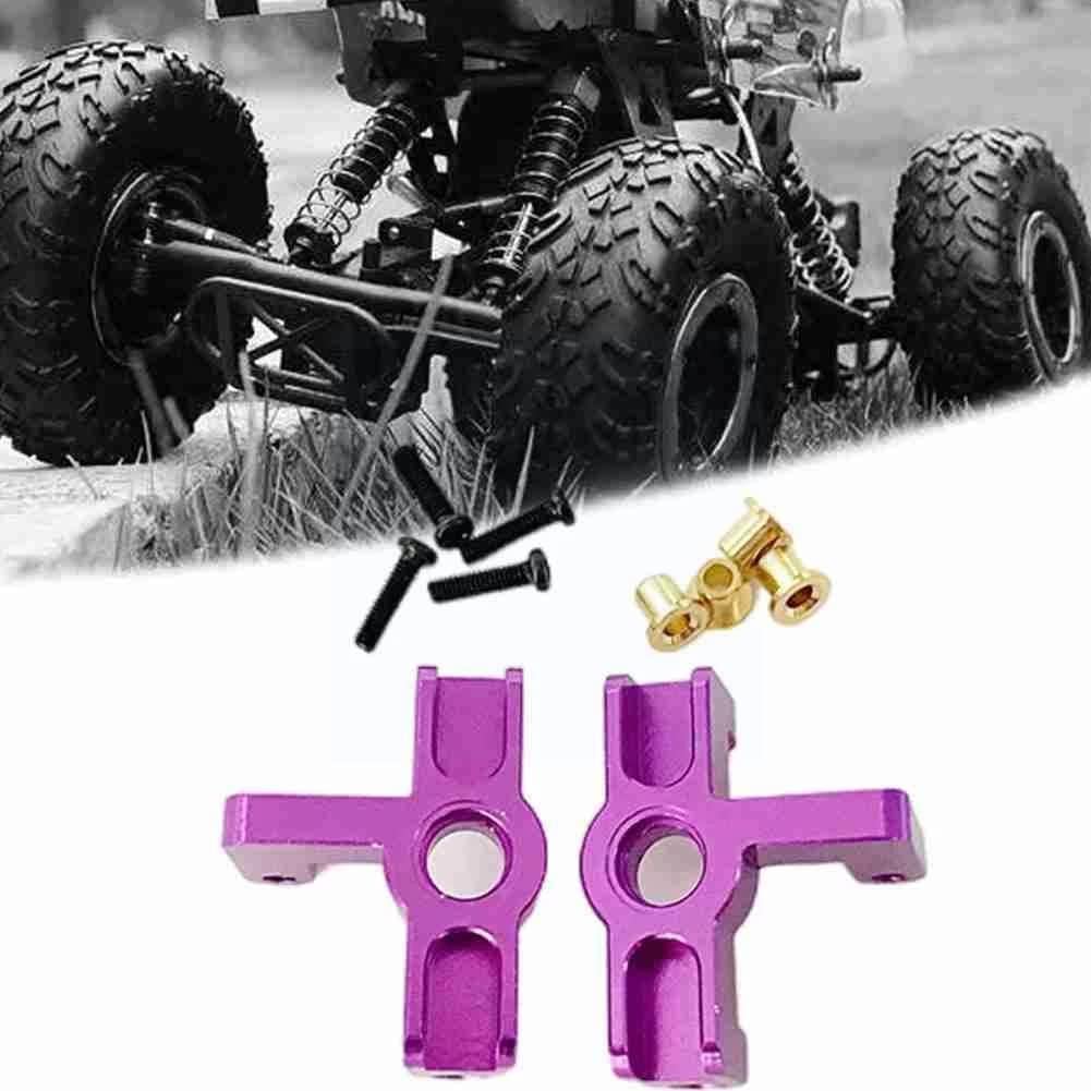 KingVal Replacement Metal Front Wheel Seat (Purple) Compatible with  Wltoys  124019 RC Car  Parts