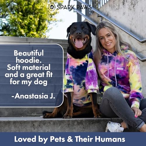 Image of Spark Paws Dog Hoodie - Premium Dog Sweater for Small, Medium, and Large Dogs | Warm Outfits for French Bulldogs, Pitbull, Puppy, Winter Jacket Alternative - Berry Lemonade - M