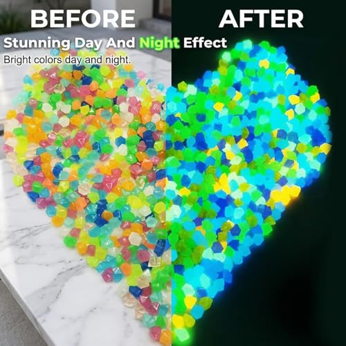 Piedras luminosas de jardín para decorar senderos y patios de noche 5