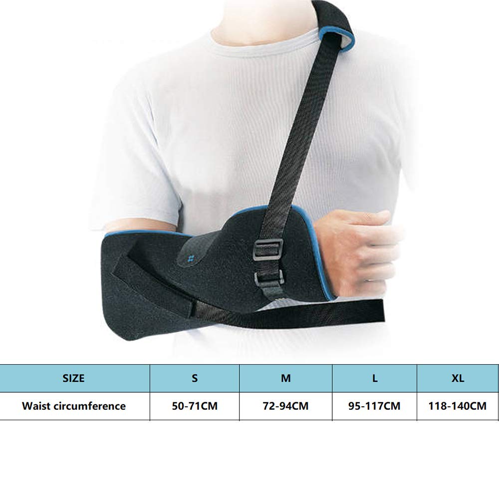 Arm Sling - Inmovilizador De Hombro para Huesos Rotos Y Fracturados Brazo, Codo, Muñeca, Hombro, Correa De Cabestrillo, Ajustable, Brazo Izquierdo Y Derecho