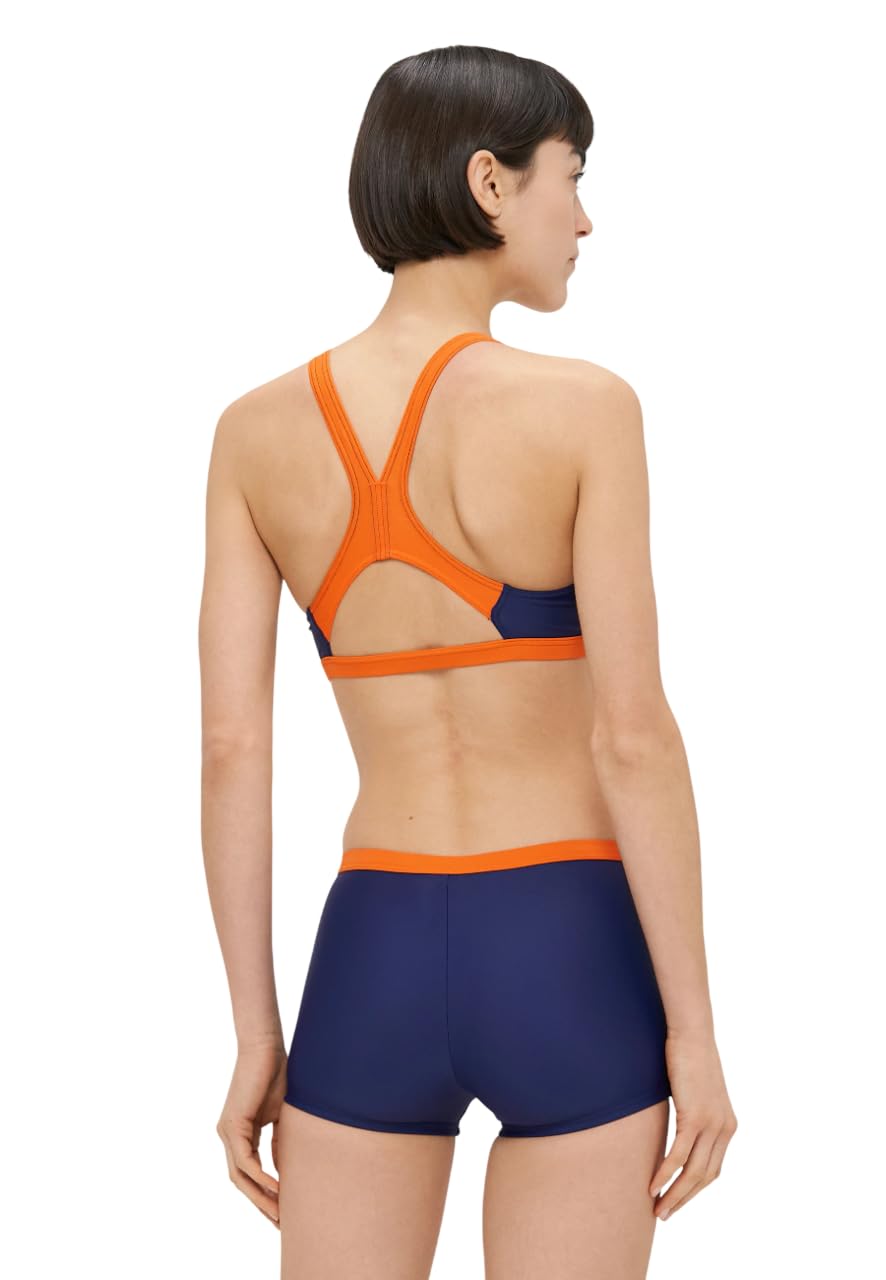 ARENA Costume Bikini 2 Pezzi A Fascia Donna Piscina Nuoto Proposal Blu Arancio Taglia 40 ITA