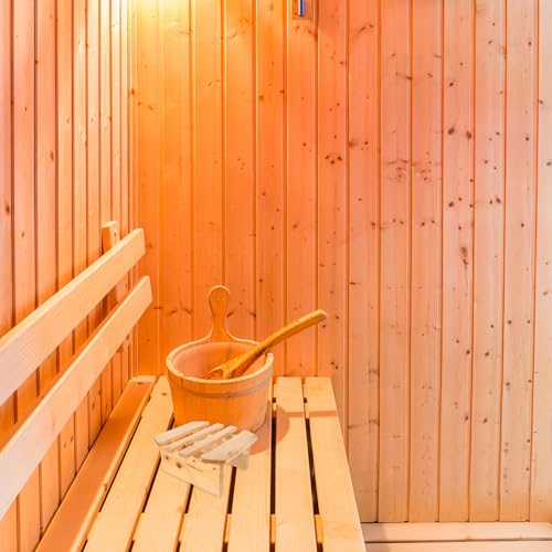 Repose-Pieds en Bois Beige Rond pour la Détente