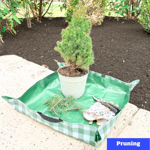 DURASACK 26\"x26\" Water-Resistant Repotting Mat – Indoor Plant Transplanting, Soil Change & Gardening Mess Control, Mauve - Thumbnail 5
