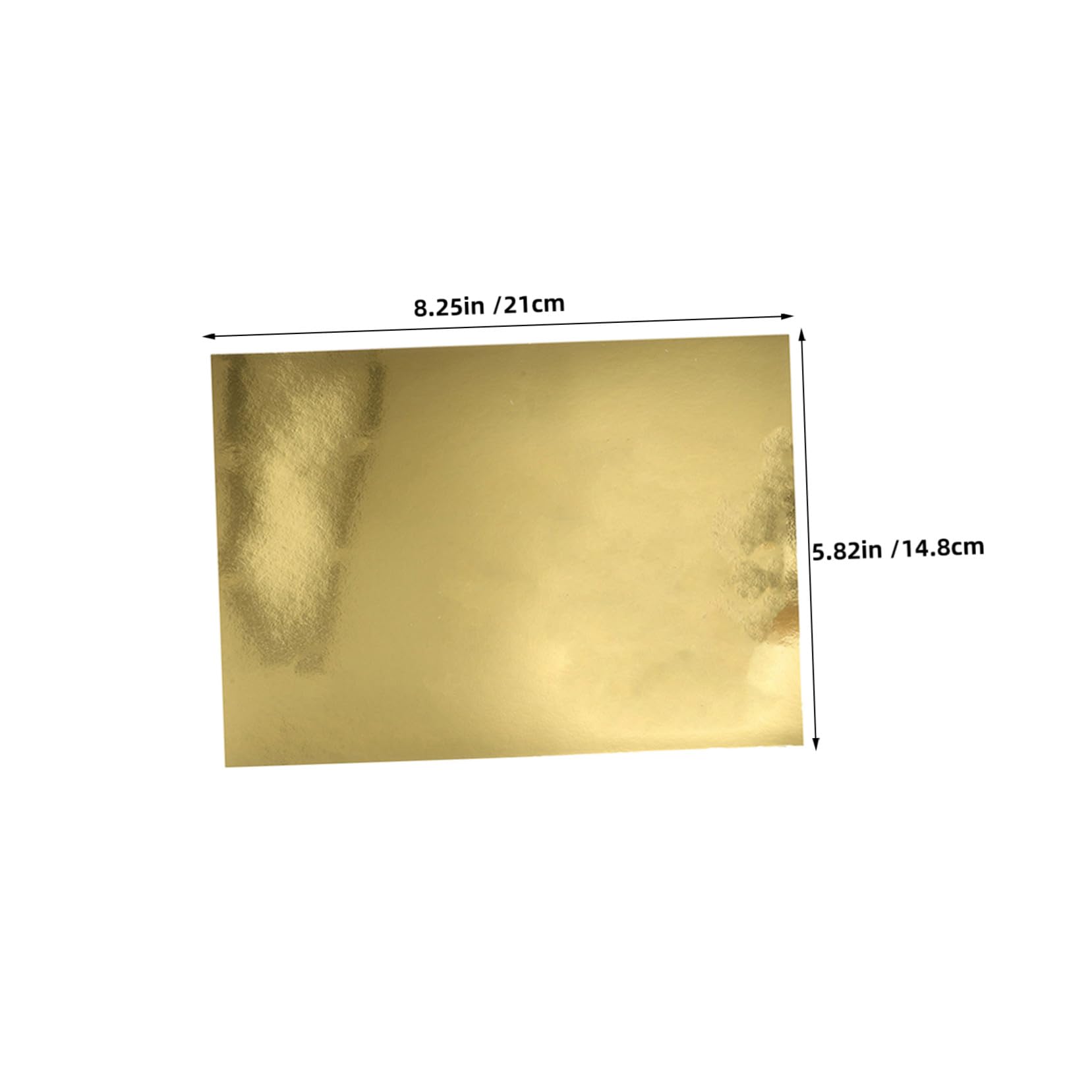 Cartoncino Metallizzato a Specchio Oro A4 70 Pezzi per Scrapbooking | Finitura Lucida, Trama , Facile da Piegare, Formato Pratico per Pittura e Lavori Creativi