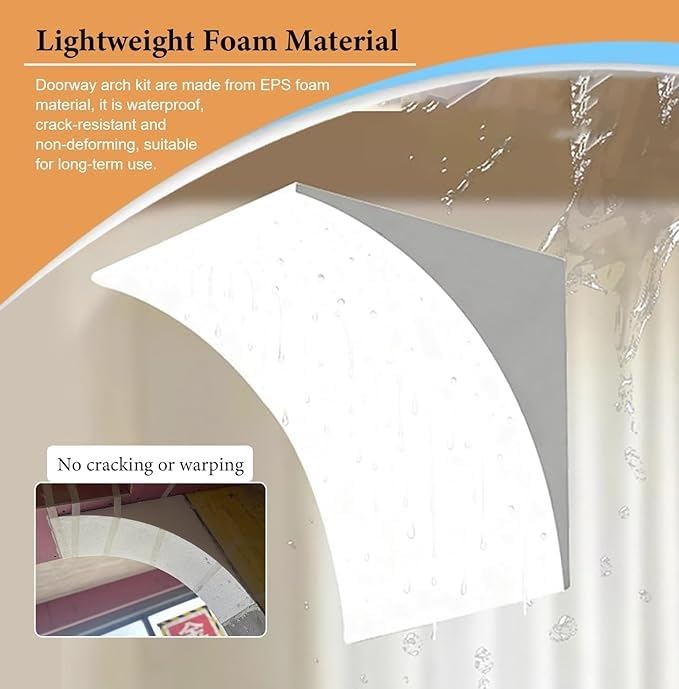 Moldes para puerta en arco DIY que solucionan esquinas difíciles en puertas interiores 6