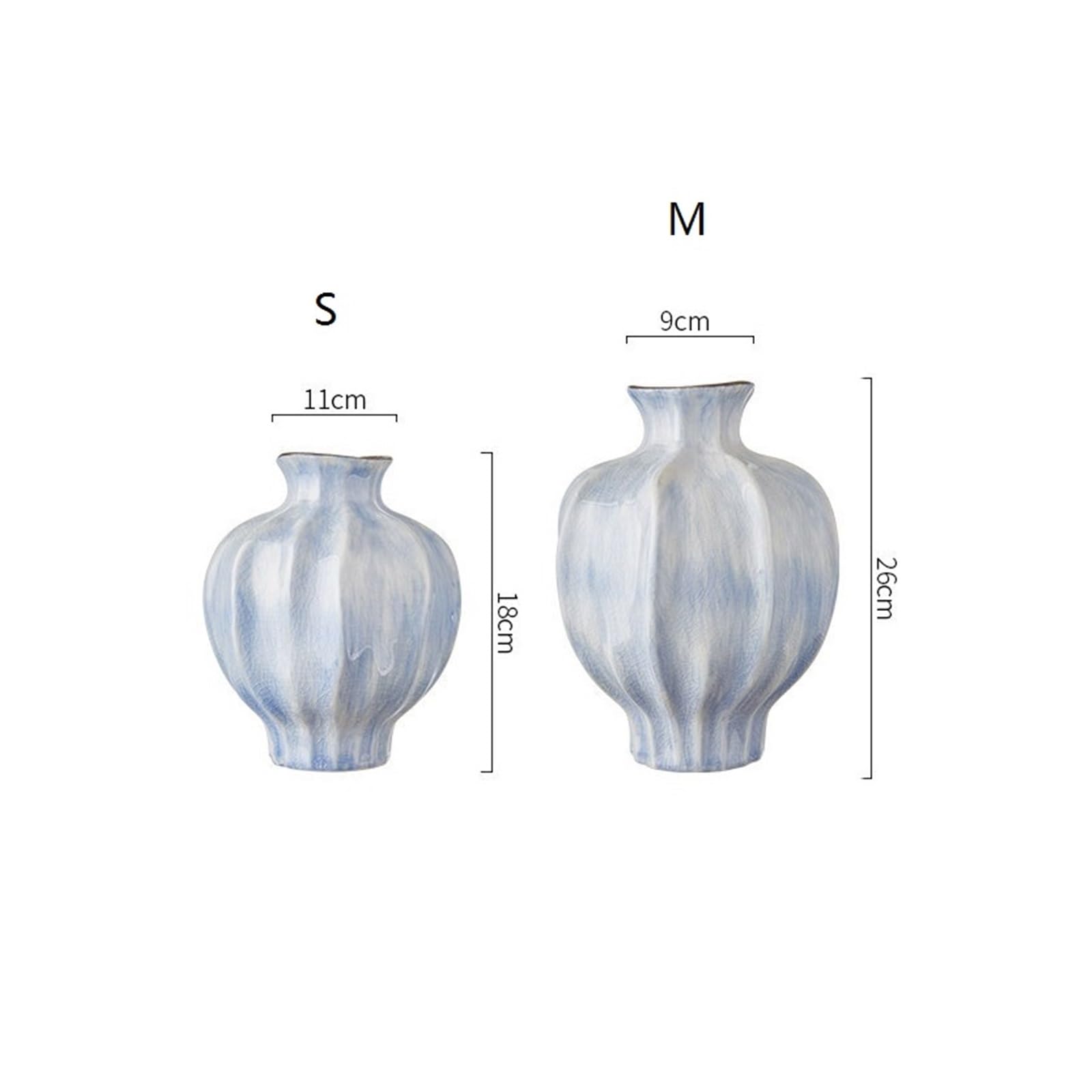 Vasen Vintage Keramikvase mit personalisierten Rissen