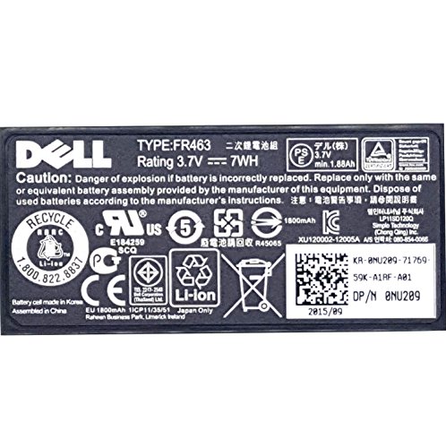 Batterie Dell originale FR463 pour contrôleur RAID PERC 5i 6i