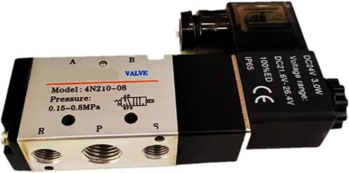 Two position five way solenoid valve 4N210-08 AC220V DC24V(24V)