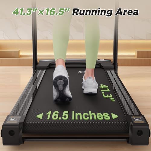 Image of Treadmills for Home, Treadmill with Incline, Treadmill Running Machine3.0 HP Quiet Brushless, 350 Lbs Capacity, App, Pulse Sensor Heart Rate with LCD Display Holder for Cup & Phone