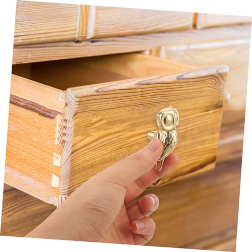 Tirador metálico para muebles con diseño de búho para renovar cajoneras 3