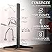 Synergee Cable Attachment Rack. Free-Standing Storage Rack. Multi-Use Storage Posts for Exercise Attachments.