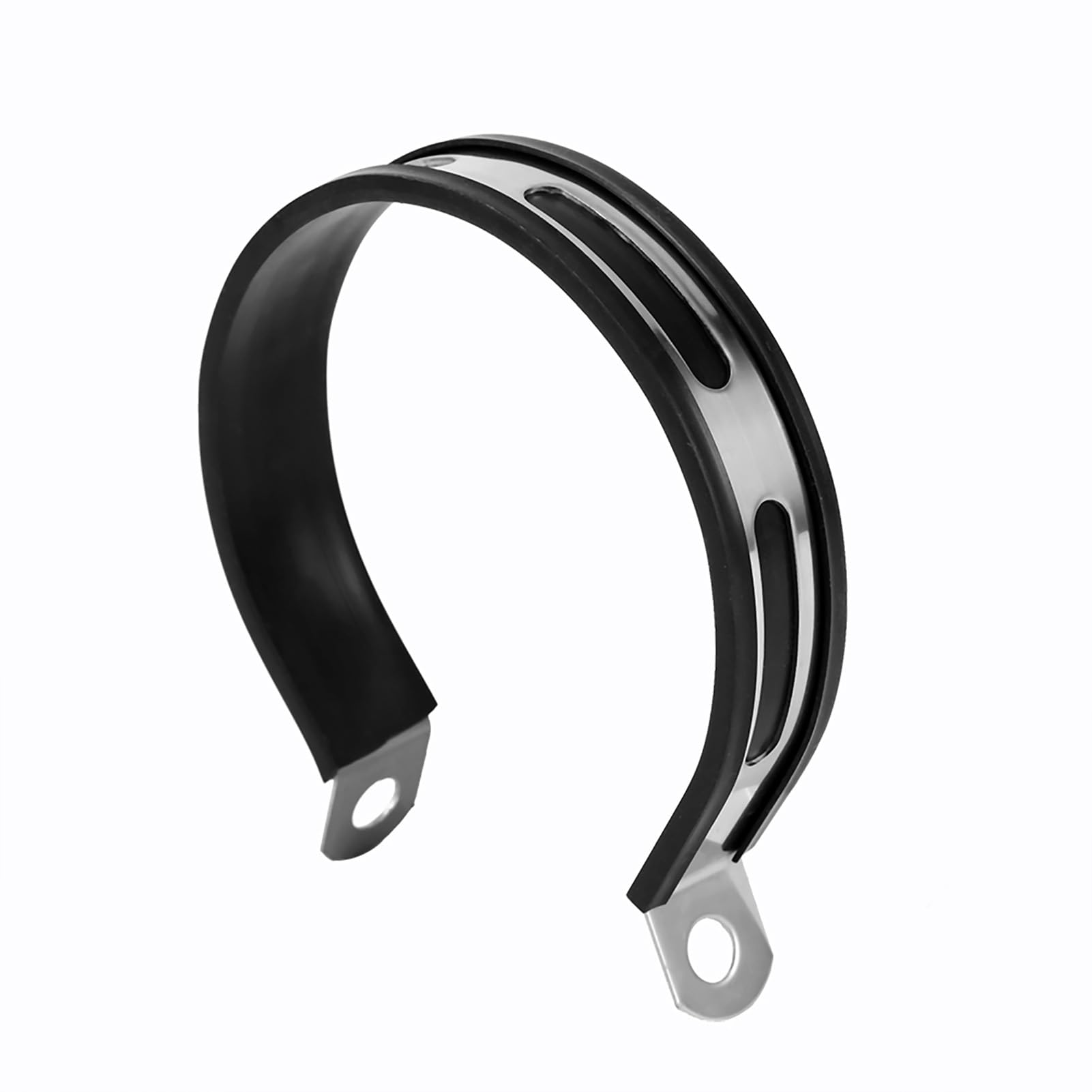 Support Tuyau Échappement, Universel et Facile à Installer, Support Demi-Cercle, Rond pour Fixation Sûre pour la plupart des motos et scénarios variés