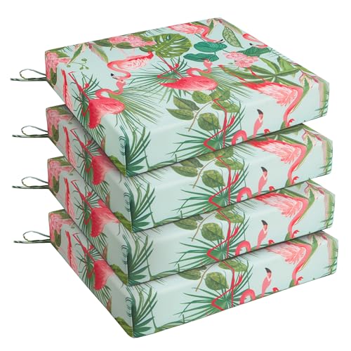 UNIKOME Outdoor Chair Cushions Pack of 4, Water...