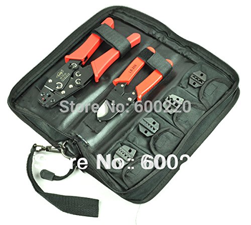 Kit pinza crimpatrice a compressione Piers set hs-k0725 coassiale con cavo cutter & 4 set filiere sostituibile
