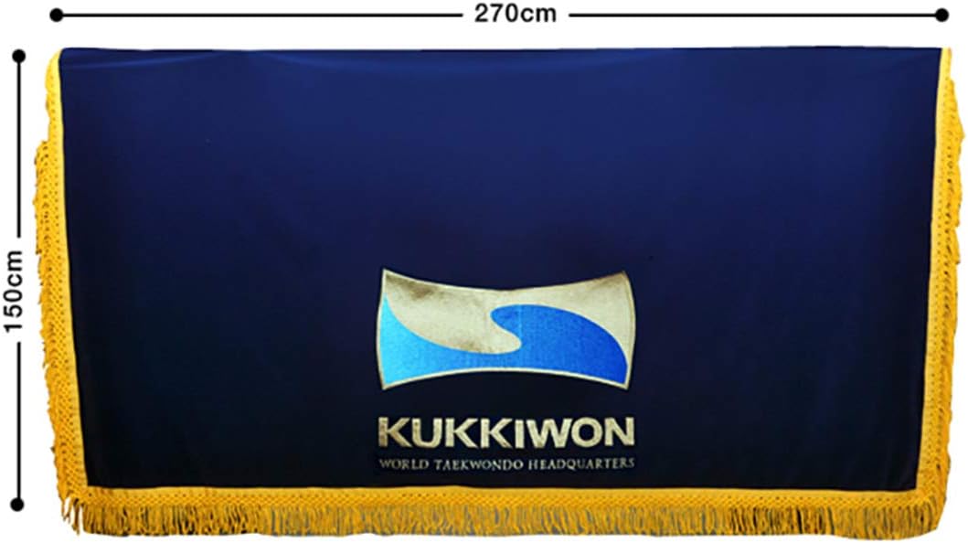 Taekwondo Korea Kukkiwon Referee Table Cover MMA Martial Arts Hapkido Competition Match Training Gym School Academy 270 x 150 cm or 106.3 x 59.1