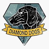 MGS - Diamond Dogs Logo Vinyl Waterproof Sticker Decal Car Laptop Wall Window Bumper Sticker 5'