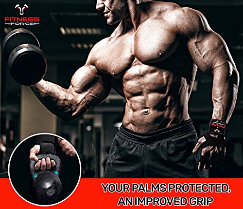 Fitness Force Ventilated Gym Gloves For Men With Built-In Wrist Support For Workouts Weightlifting Workout Gloves For Women Exercise Fitness Perfect For Powerlifting thumb #7