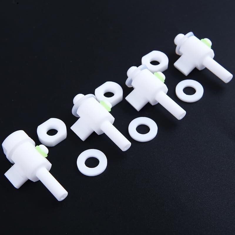 PTFE Liquid Sampling Bag Valve Replacement - 5Pcs Set for Lab Research & Collection