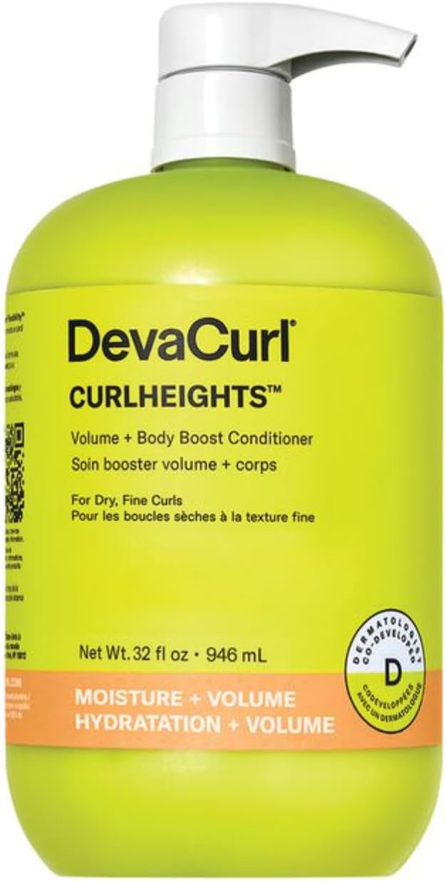 DevaCurl CurlHeights Volume + Body Boost Conditioner, 12 oz