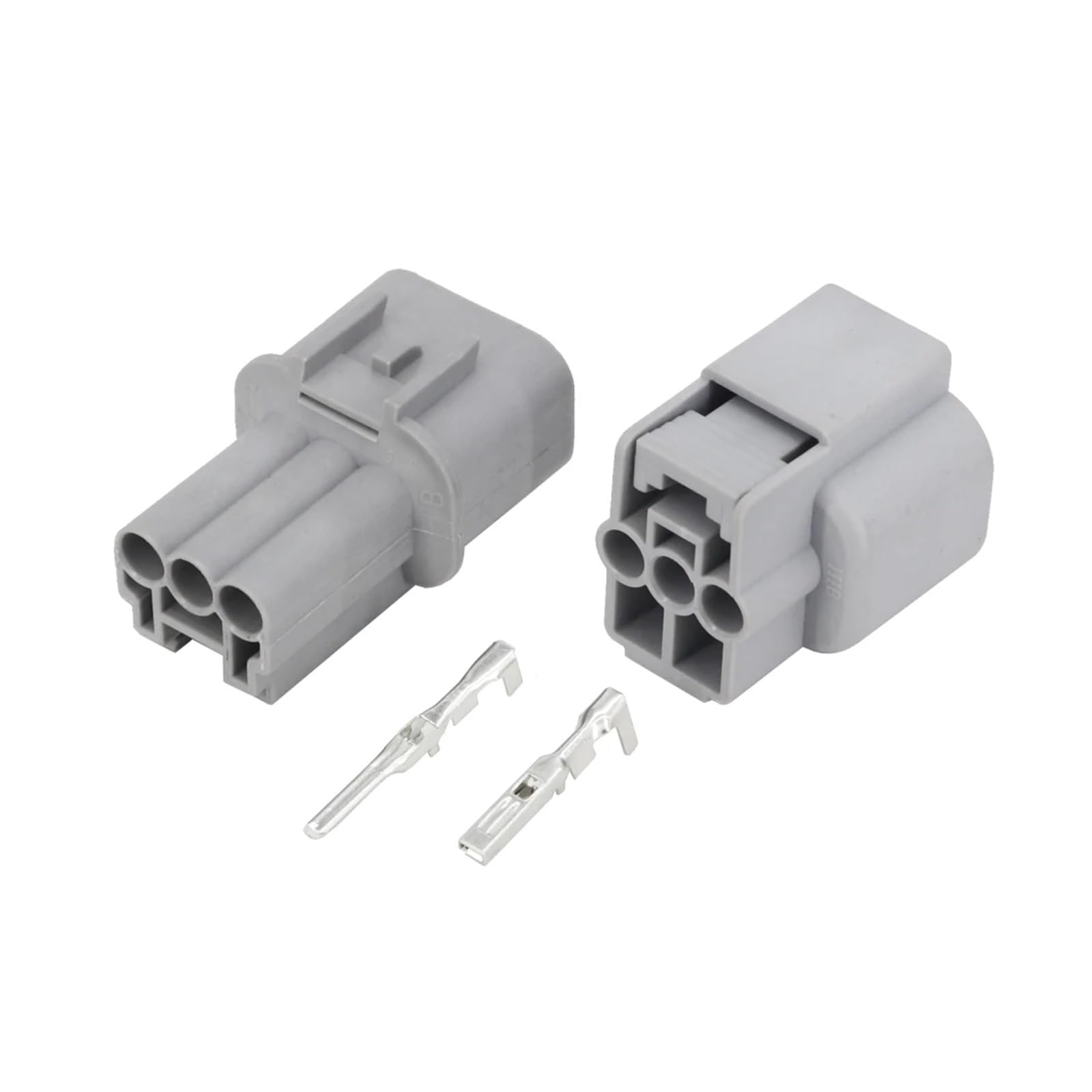 Hengliang Store 10 zestawów 3-pinowe elektryczne złącze samochodowe żeńskie i męskie wodoodporne złącze samochodowe z terminalem i uszczelkami DJ70310Y-2.2-11/21