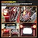 KATUR Motorrad Lichtstreifen Schwanz Bremse Stop Blinker 32-3528 LED 8 Nummernschild Flexible LED Licht