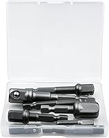 Vista 7 de 8 Pcs Drill Bit Adapter Impact Grade Socket Adapter Set Hex Shank Drill Nut Driver Bit Set Sizes 1/4", 3/8", 1/2-Inch for Screwdriver, Cordless