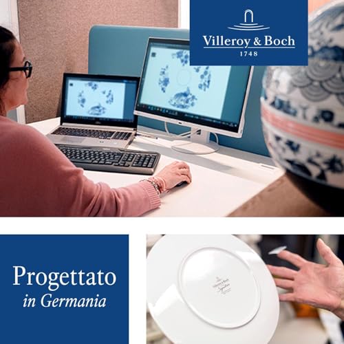 Villeroy & Boch - Manufacture Rock, Set Di Bicchieri Da Vino Rosso, 4 Pezzi, 380 Ml, Cristallo, Trasparente,Nero - 6