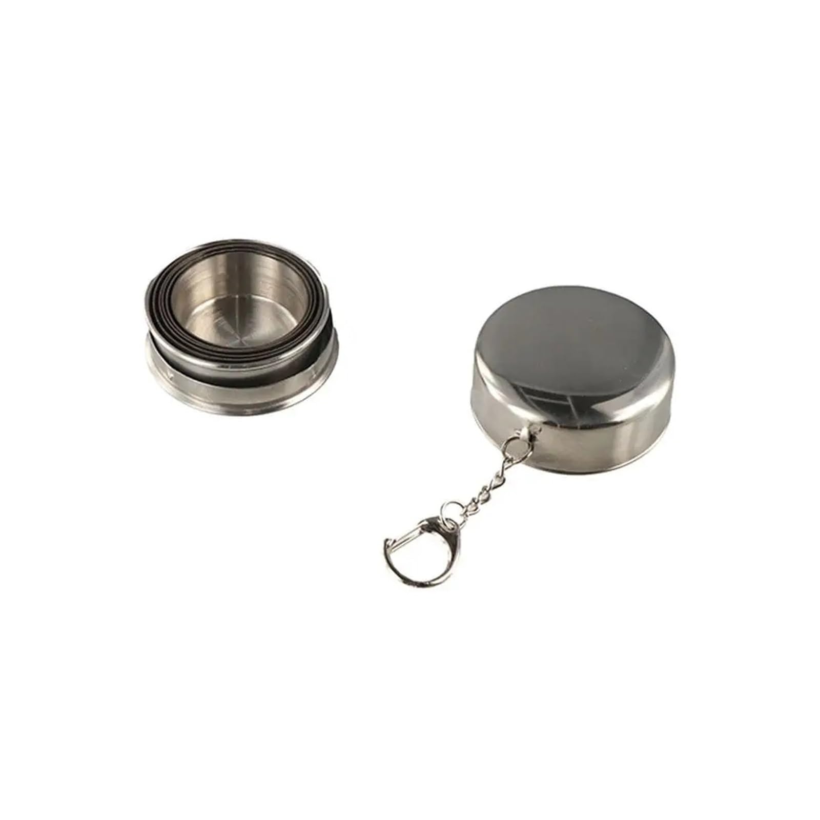 Bicchiere Acciaio Inox Pieghevole Tazza pieghevole in acciaio inossidabile | Tazza da campeggio portatile di 3 dimensioni Tazza telescopica da esterno pieghevole impilabile