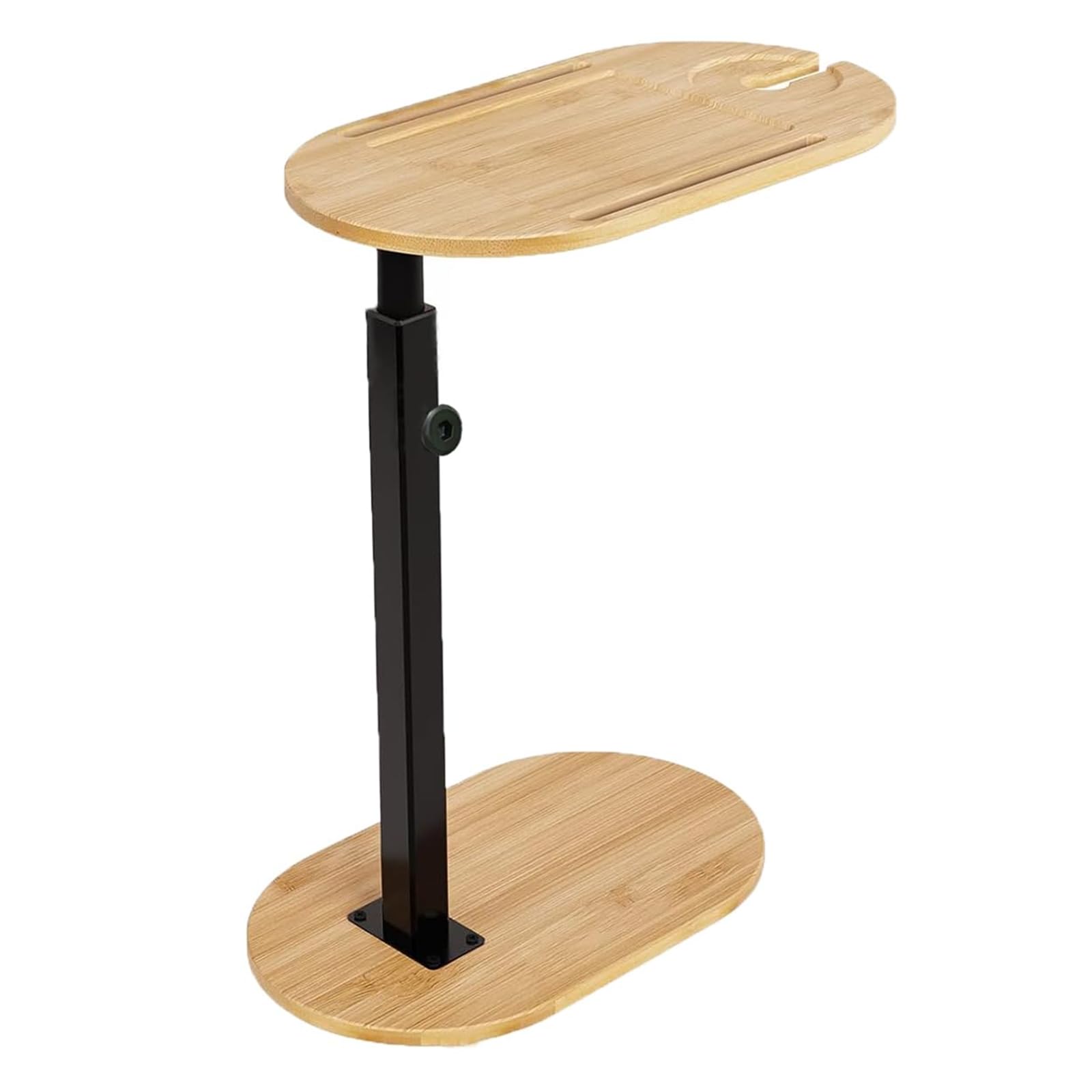 Regulowane uchwyty do wanny z solidnymi metalowymi nogami i obrotową drewnianą tacą Przenośny stolik pomocniczy do przechowywania w łazience Ruchoma taca do wanny