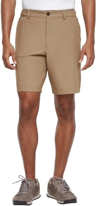 Eddie Bauer Mens Lightweight Flex Waist Tech Short US, Alpha, Large, Regular, Regular, Khaki