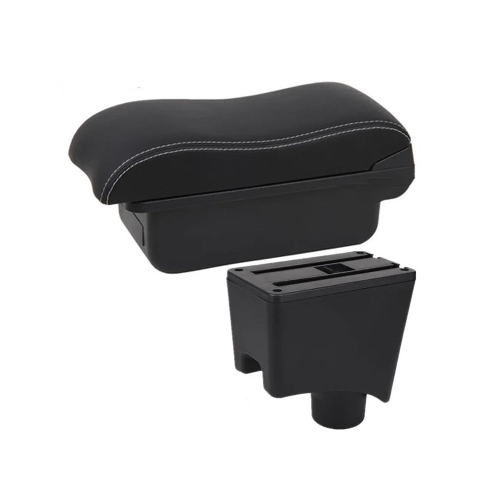 OOPUHKSY For Lada For LARGUS Car Armrest Box Accessories Storage Box(A3 white line No USB)