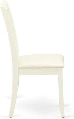 Miniatura 13 de East West Furniture ANDA3-LWH-C Juego de mesa y sillas de cocina de 3 piezas contiene una mesa de comedor redonda con pedestal y 2 sillas de comedor