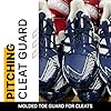 Molded Cleat Toe Protector, Softball & Baseball Cleat Cover Toe Protectors for Shoes & Cleats - Fits Most Sizes and Styles, Blue, Right Cleat