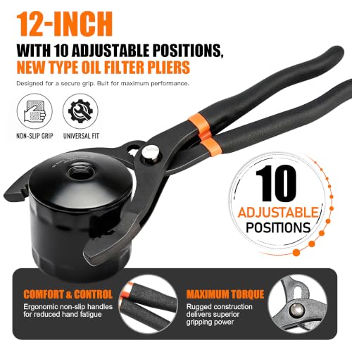 Firstools 2nd‑Gen 12" 10‑Pos Adjustable Oil Filter Wrench Set Removal Tool by Firstools - Used condition - Image 9