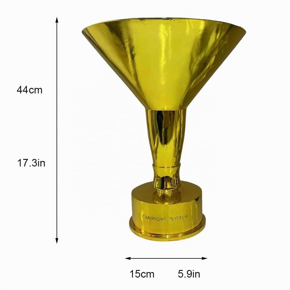 Coppa Italia Trofeo di Calcio Serie League Trofei di Campionato Trofeo di Calcio Italiano Replica da Collezione Fans Souvenir Decorazioni per Il Desktop del Bar di casa