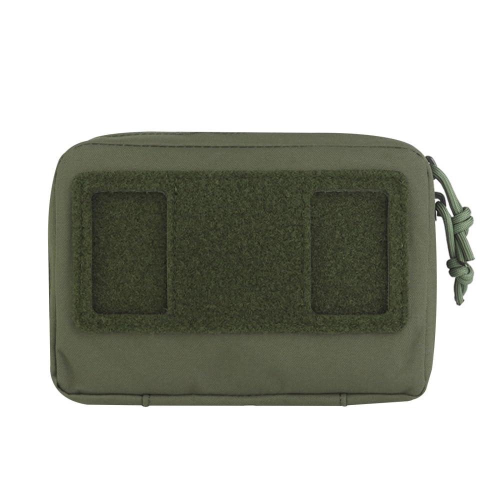 Bdkmms Unisex Armygreen Tactical Plate Carrier Pouch, Molle Admin Pouch With Vest Phone Holder Mb-03 Special Accessory Pouch For Folding Navigation Panel