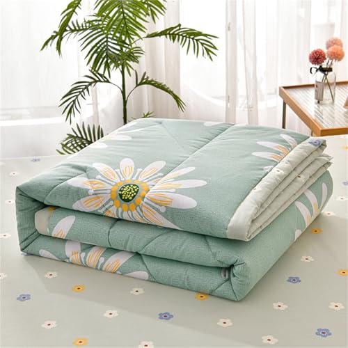 Highdi Colcha Microfibra Extra Suave, Diseño Simple Colcha de Verano Primavera, Cubre Cama Fina Ligera Multiusos, Verano, Otoño e Invierno para Individual Dobles (Girasol,200x230cm)