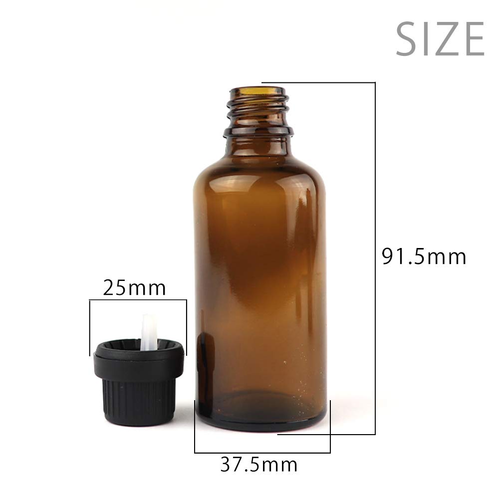 Amazon | 遮光瓶 茶色 ドロッパー付き 10本セット 50ml 37.5mm×91.5mm
