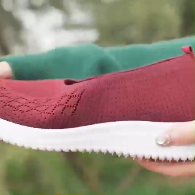 LYBANG Chaussures De Marche Femme Sans Lacets – Mesh Respirant Léger – Semelle Souple Confortable – Sneakers Fitness Casual Antidérapantes