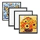 ACONDE 4 Stück Diamond Painting Rahmen, 30 x 30 cm Diamant Painting Bilderrahmen, Schwarz Magnetischer Rahmen, für Wanddekoration zu Hause