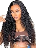 Wear And Go Glueless Wigs Human Hair Pre Plucked,5X5 HD Lace Closure Wigs Human Hair Pre Plucked For Black Women, Water Wave Wet And Wavy Lace Front Wigs Human Hair 200% Density