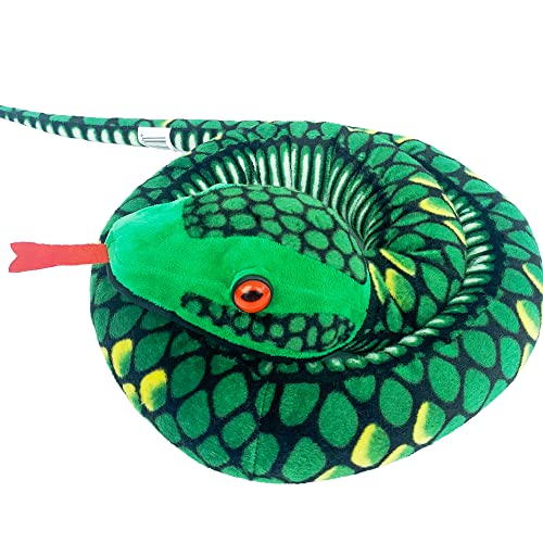 Lazada Snake Stuffed Animal Plush Giant Anaconda Realistic Kids Toys Green 67 Inches #TOP4