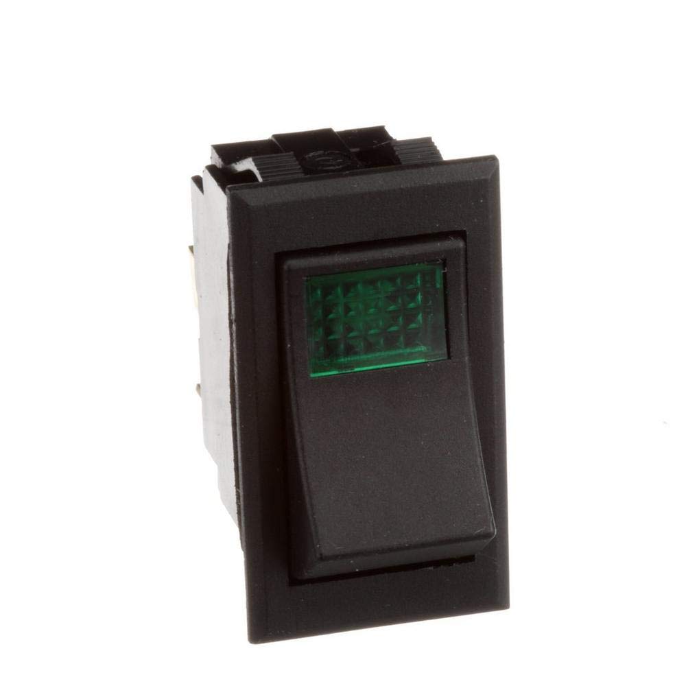 Lincoln 369432 DPST On/Off 4 Tab Lighted Rocker Switch - Wall