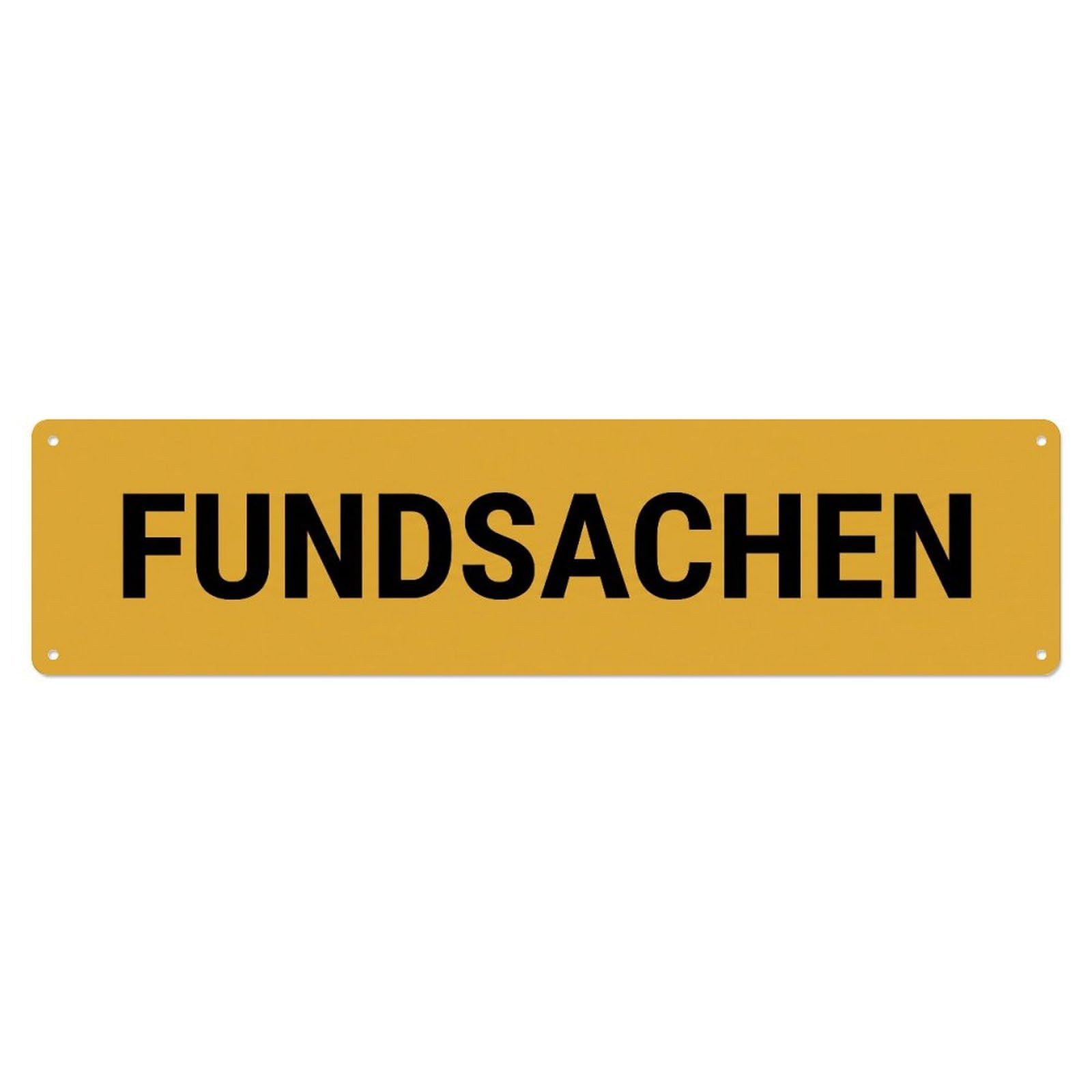 Metal Tin Sign Fundsachen Lost Found Items