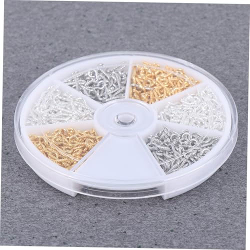 LIFKOME Tornillos de Ojo de Oveja Multiusos Tornillos Autorroscantes y Ganchos Roscados Caja con Aproximadamente Colores Mixtos Duraderos para Manualidades Joyería y Bricolaje Casa
