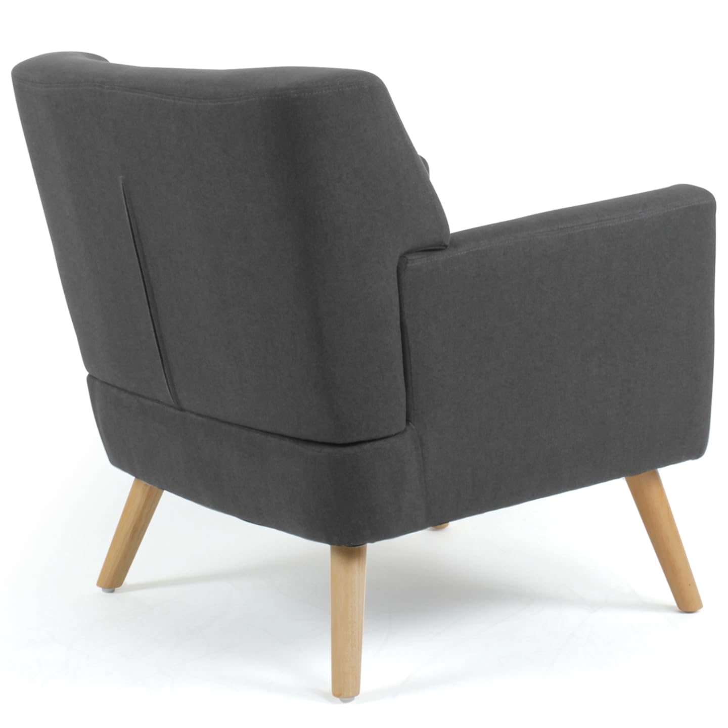 Poltrona moderna con schienale alto Damigal Soft tessuto Grigio