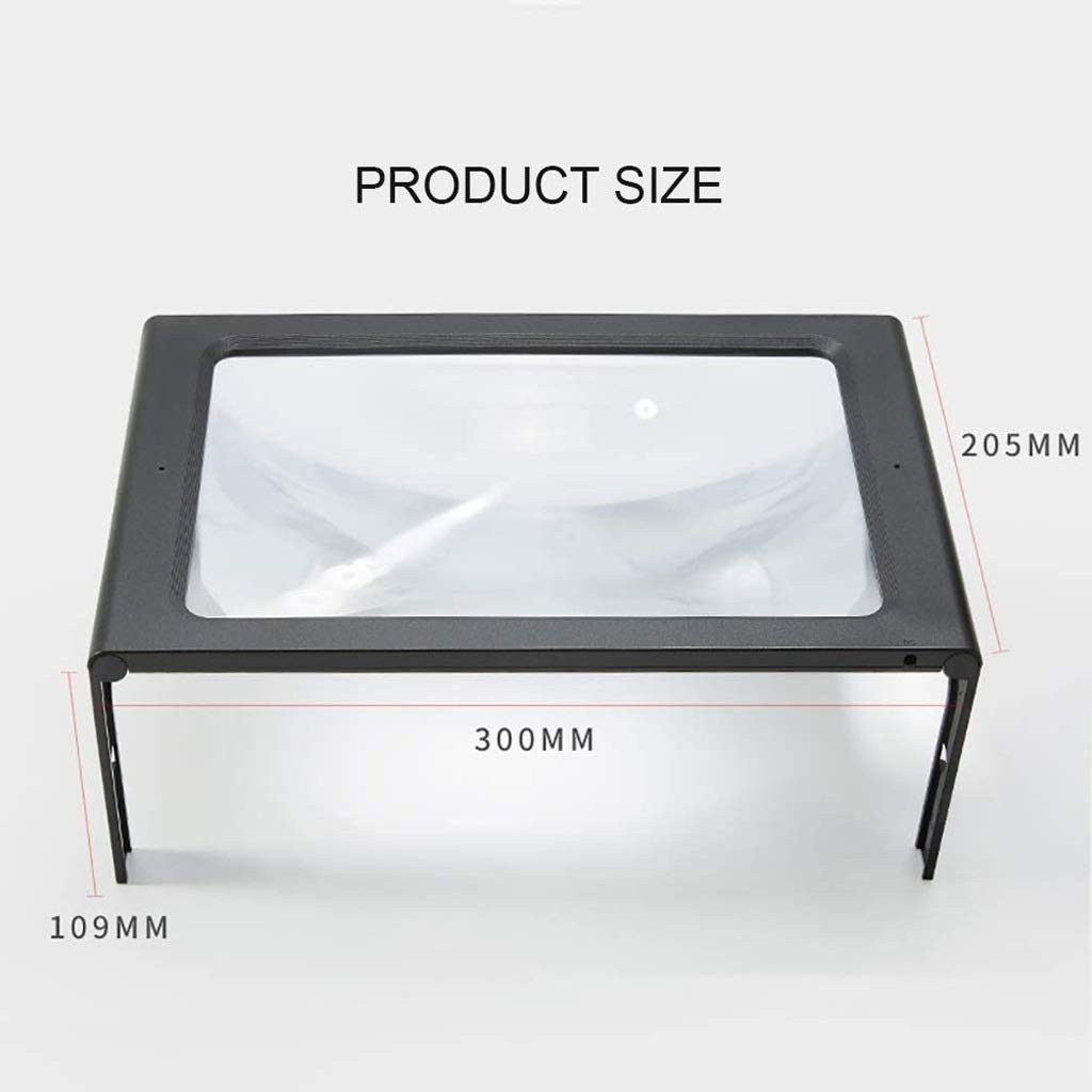 Lupa na biurko z lampą, lampa stołowa z lupą LED, przenośna lampa z lupą